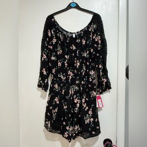 Target Black Floral Romper
